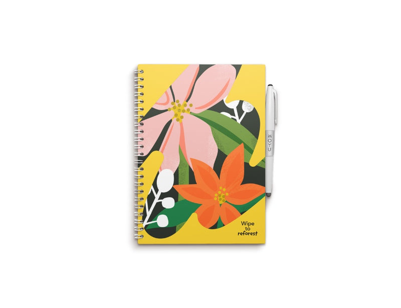 MOYU Scambiabile Notebook Coperta rigida A5 VIBE FLOWER