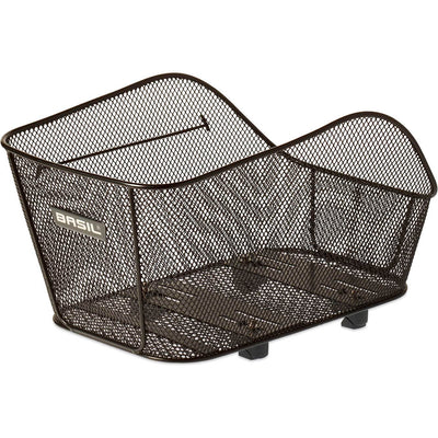 Icona di basilico m - cestino per biciclette - sul retro - nero