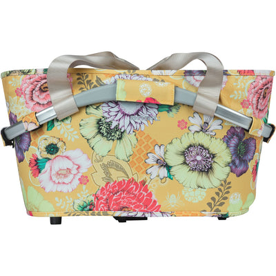 Basil Bloom Field transporta todo mik - canasta de bicicletas - en la parte posterior - geel