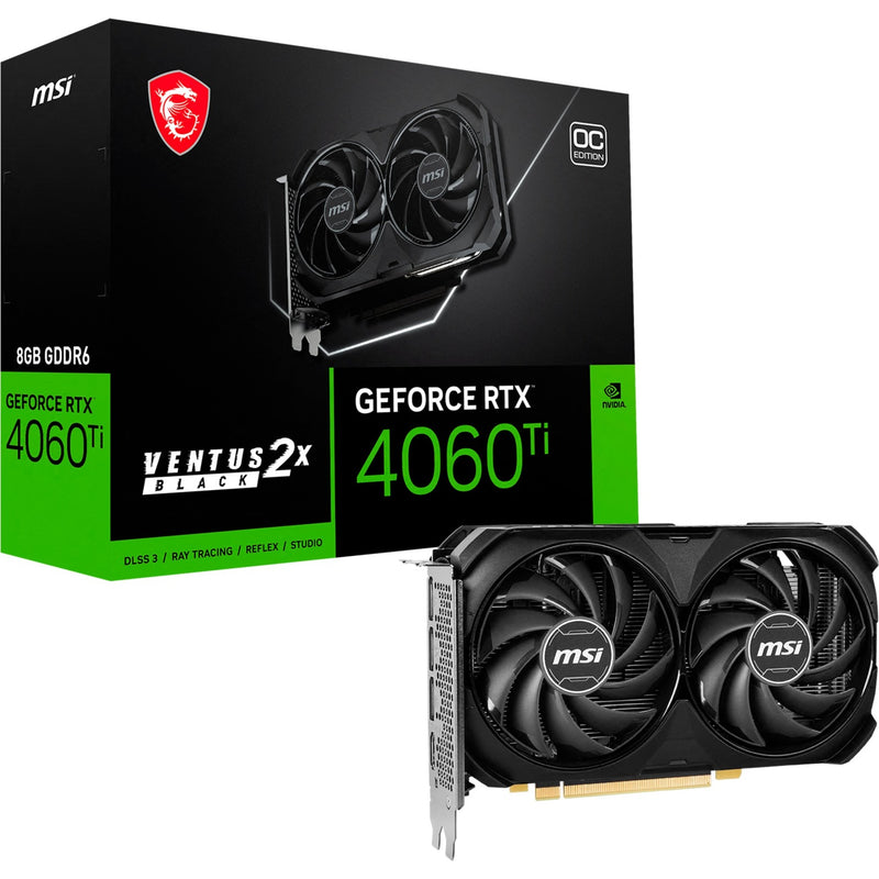 MSI GeForce RTX 4060 Ti Ventus 2x Black 8G OC