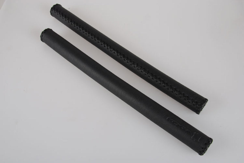 Set manici Velo set lungo in pelle aperto nero