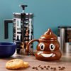 Tazza in ceramica a forma di Turd emotiva con coperchio
