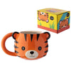Adoramals Tiger formado Taza de cerámica
