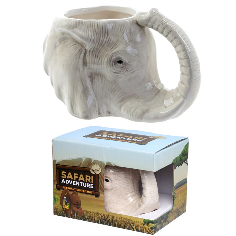 Elefante formato tazza in ceramica