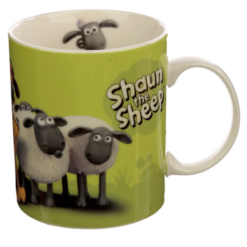 Taza de porcelana de Shaun la oveja - Verde