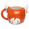 Taza de cerámica formada por vaca de COO Highland