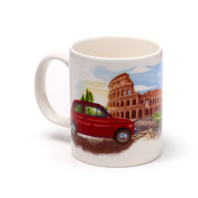 Tazza di porcellana Fiat 500 Roma