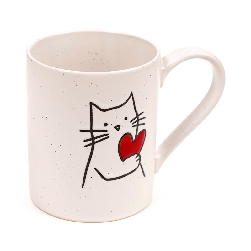 Gatto con tazza di gresca Hart