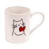 Gatto con tazza di gresca Hart
