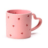Tazza in porcellana con manico a forma di cuore Amore
