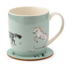 Willows Farm Horse Portelain Mug Coaster