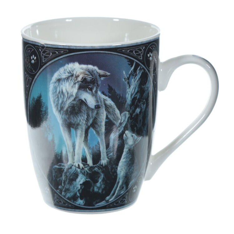 Taza de porcelana de Lisa Parker Guide Wolf