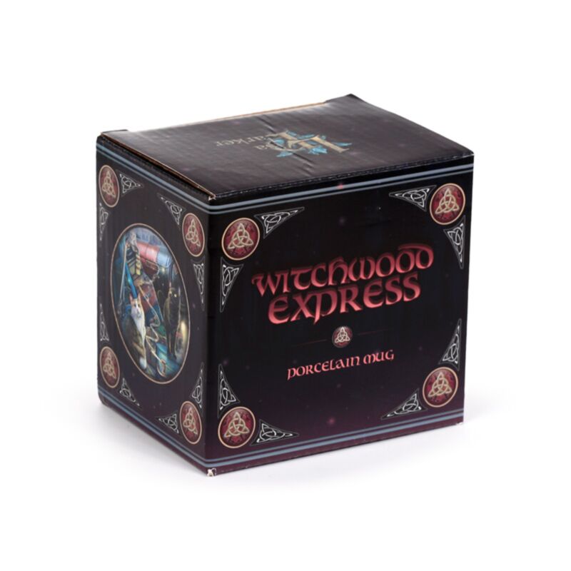 Taza de porcelana de Lisa Parker Witchwood Express Cats