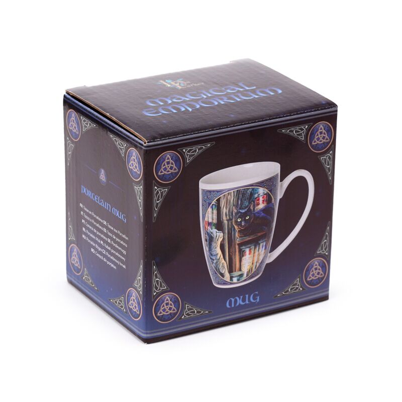 Taza de porcelana con diseño de gato magic emporium de lisa parker