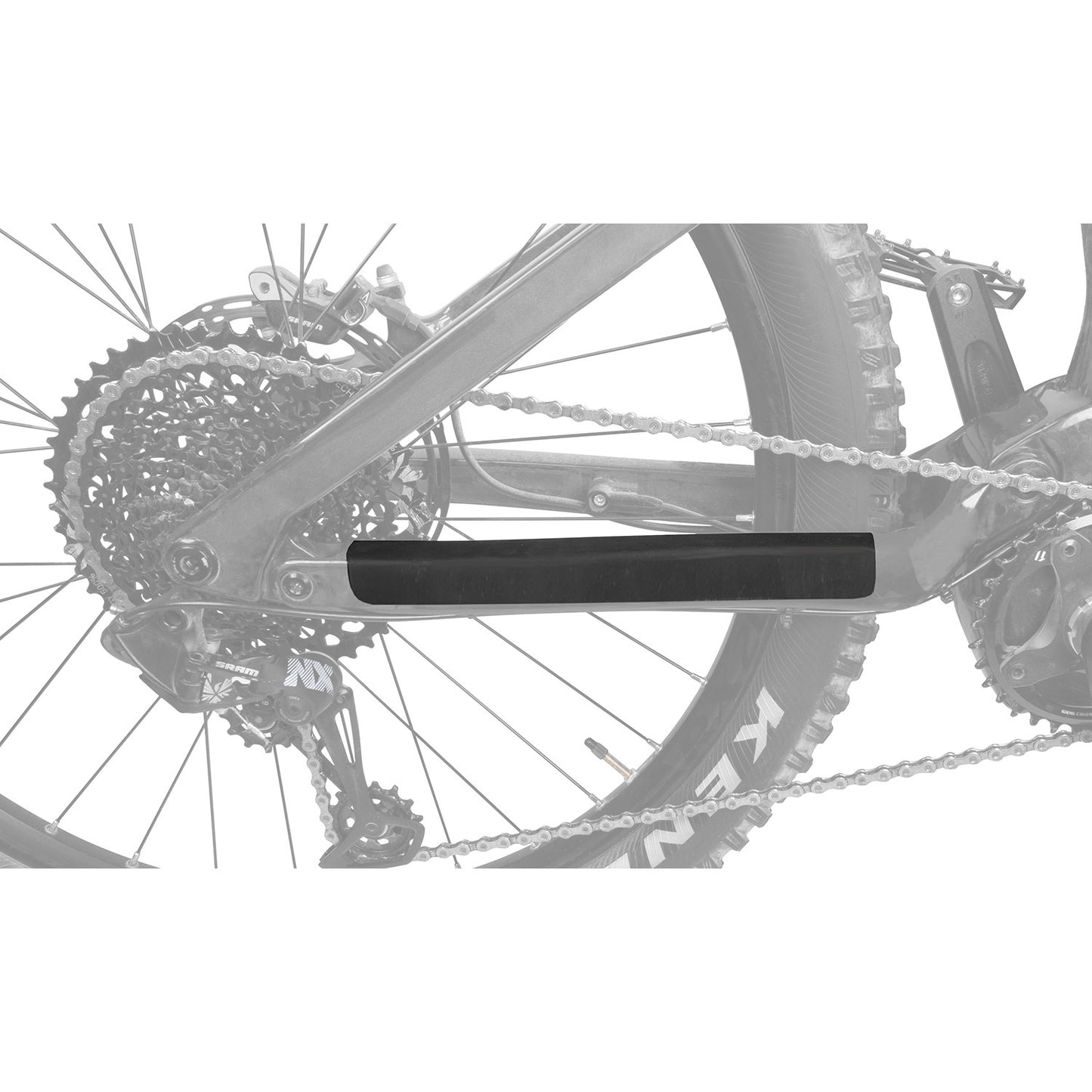 Brassenchlager M-Wave Chainstay Protector Cut-to-Fit Fit Silicone Black