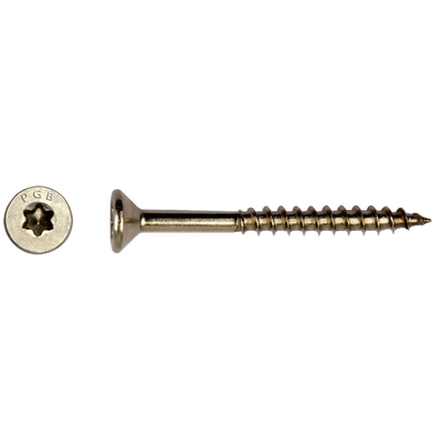 Pgb-fasteners tornillo universal para aglomerado acero inoxidable A4 VK-T rosca parcial cabeza avellanada ø 6,00x140 tx30 | 200 piezas | pgwvtgb00006001403