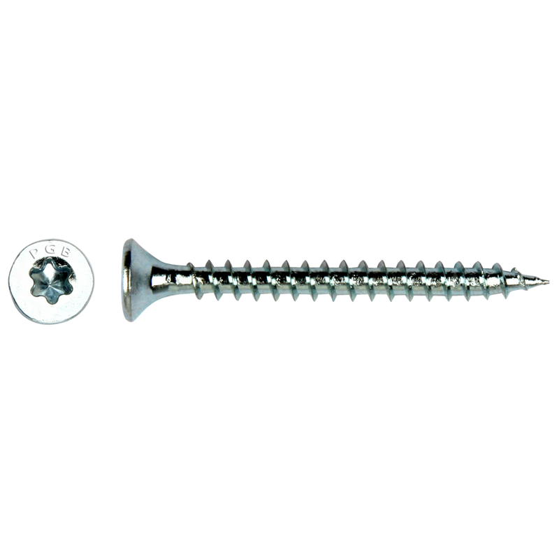 Pgb-fasteners vite universale per truciolare vk-t filetto totale testa svasata ø4,0x30 zn tx20 ​​| 200 pezzi | pgwvtv001004000303