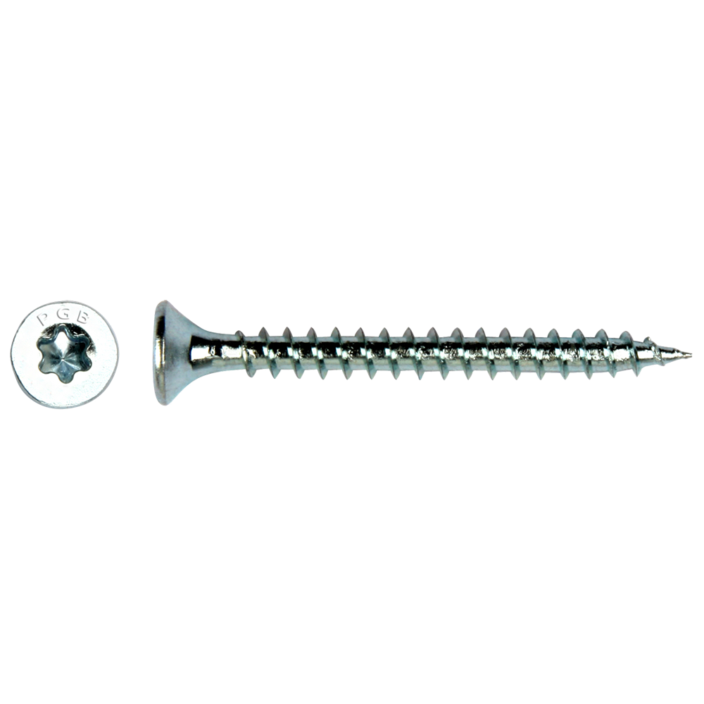 Pgb-fasteners tornillo universal para aglomerado vk-t rosca completa cabeza avellanada ø4.0x70 zn tx20 ​​| 200 piezas | pgwvtv001004000703