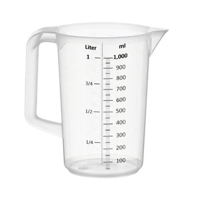 Vaso medidor de plastico 1 litro