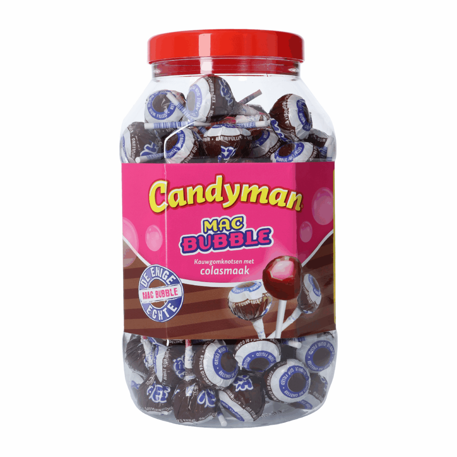 Lecca lecca Candyman mac bubble cola (100 pezzi)