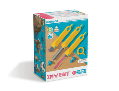 Makedo bouwen met karton constructieset - invent