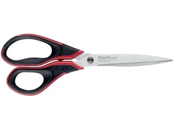 Forbici Maped gel avanzate 21 cm nere e rosse