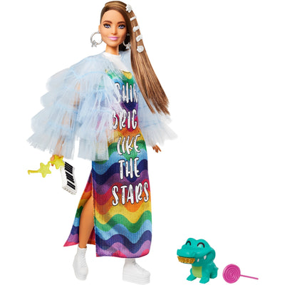 Mattel Extra Doll #9 Giacca blu arruffato con croco per animali domestici