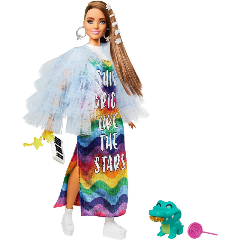 Mattel Extra Doll #9 Giacca blu arruffato con croco per animali domestici