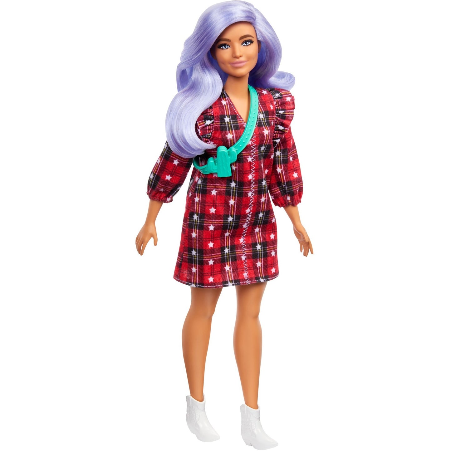 Mattel Fashionistas Doll 157 Red Ploid Dress