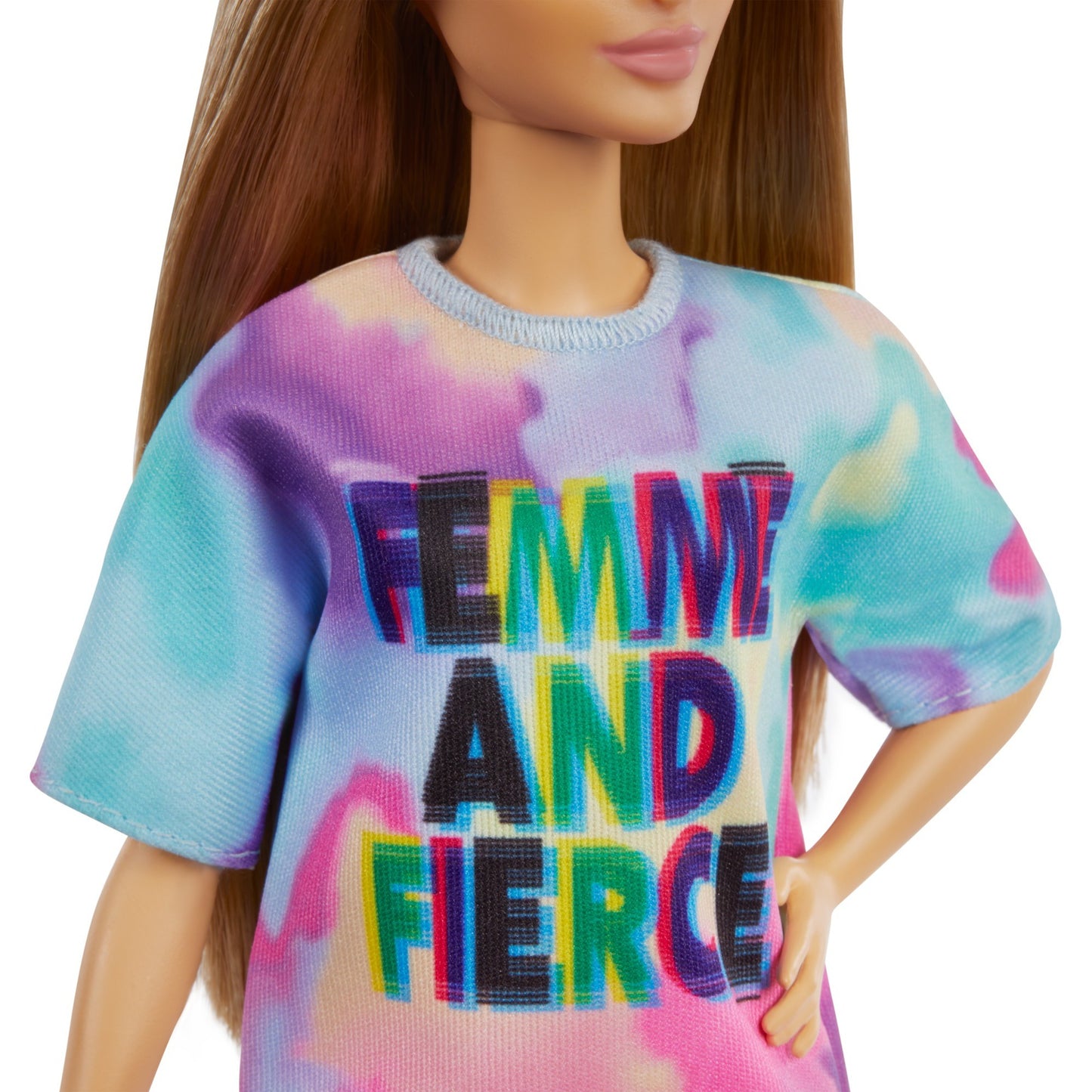 Mattel Fashionistas Doll 159 Tie-Dye T-Shirt Abito