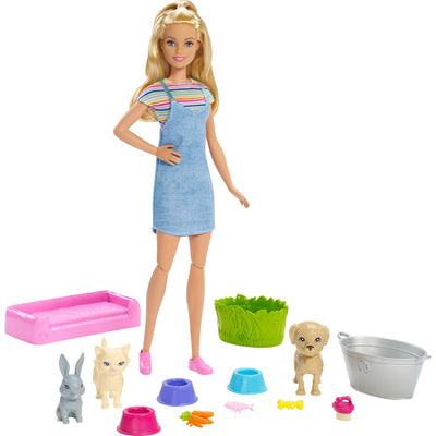 Bambola Mattel 'n' Wash Pets e Playset