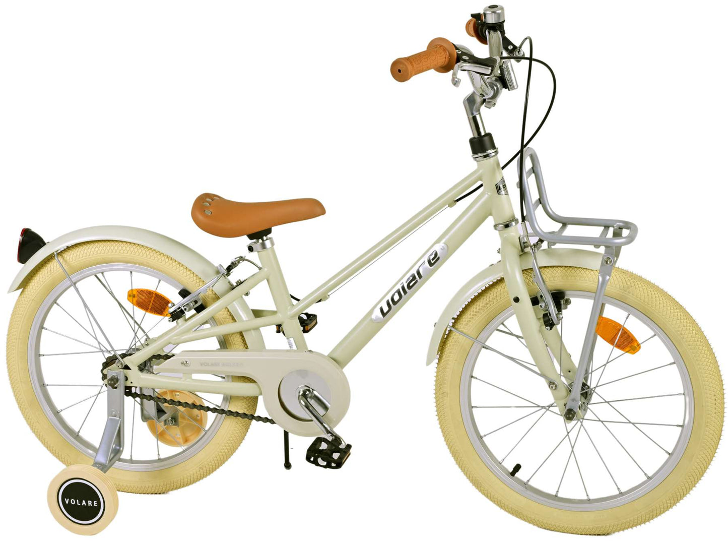 Bicycle per bambini Melody Vlatare - Girls - 18 pollici - Sand - Freni a due mani