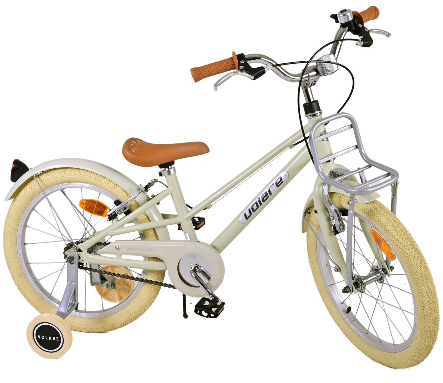 Bicycle per bambini Melody Vlatare - Girls - 18 pollici - Sand - Freni a due mani