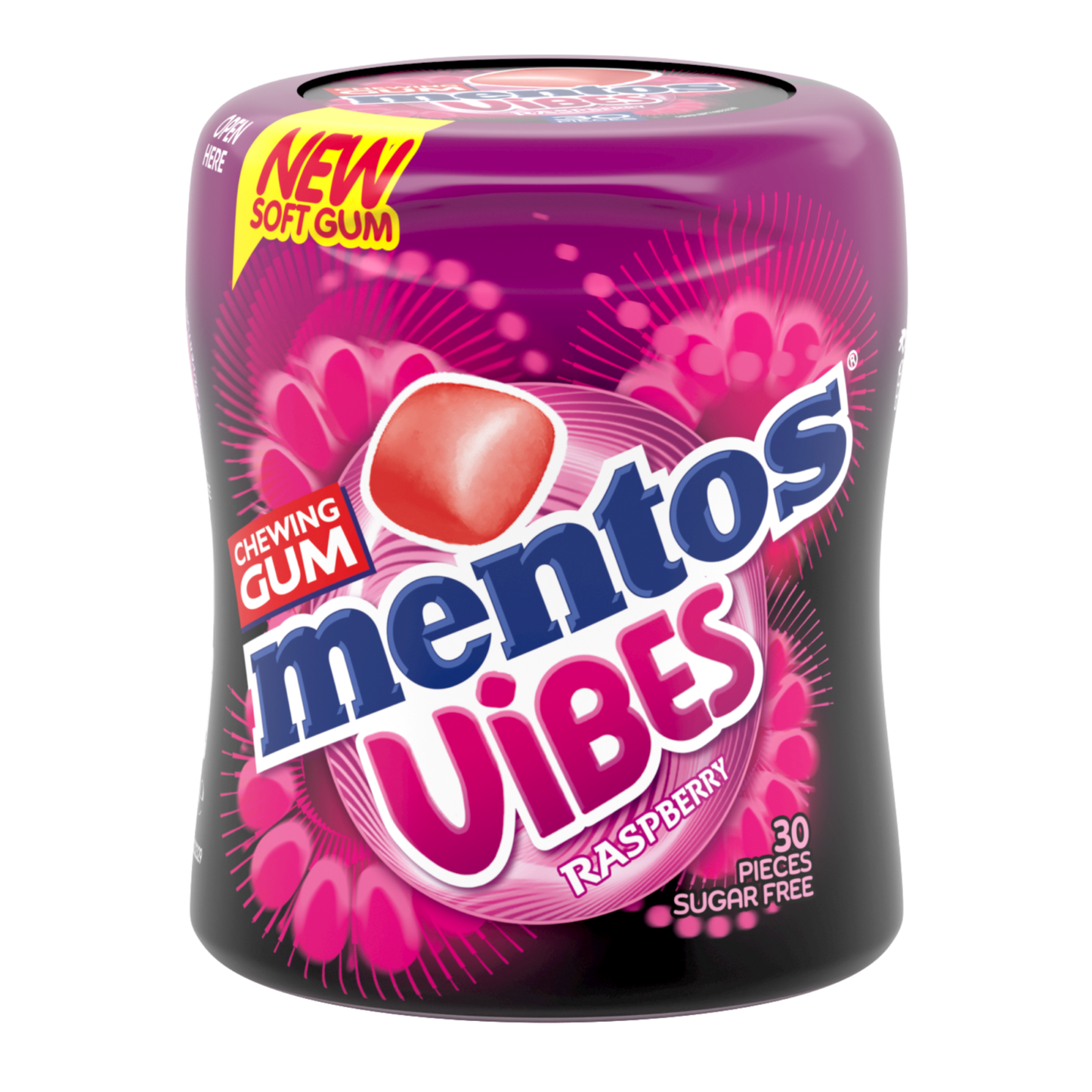Mentos chicle vibes frambuesa (6x 30 piezas)