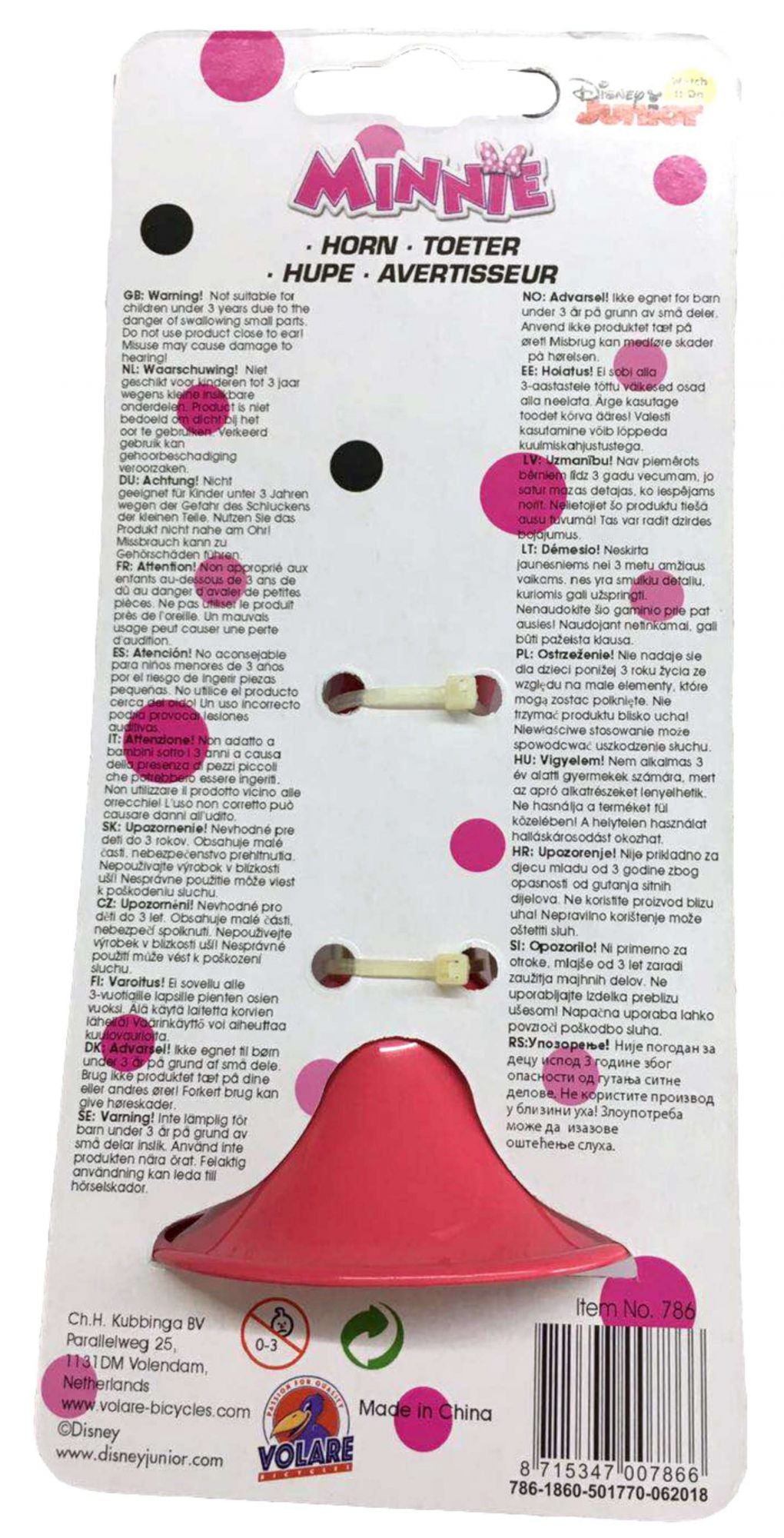 Disney Minnie Mouse Horn - Girls - Pink