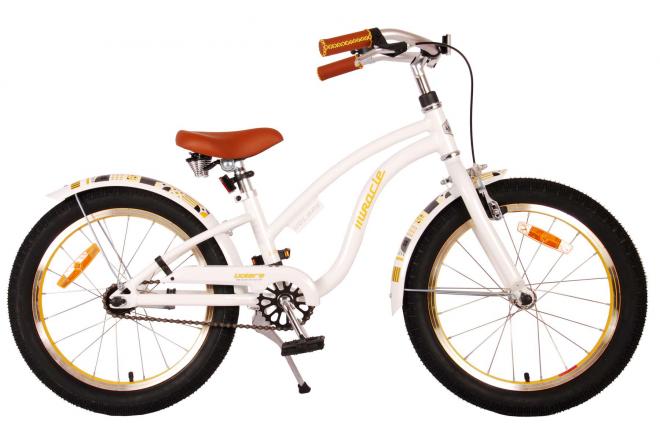 Bicycle per bambini Vlatare Miracle Cruiser - Girls - 18 pollici - White - Prime Collection