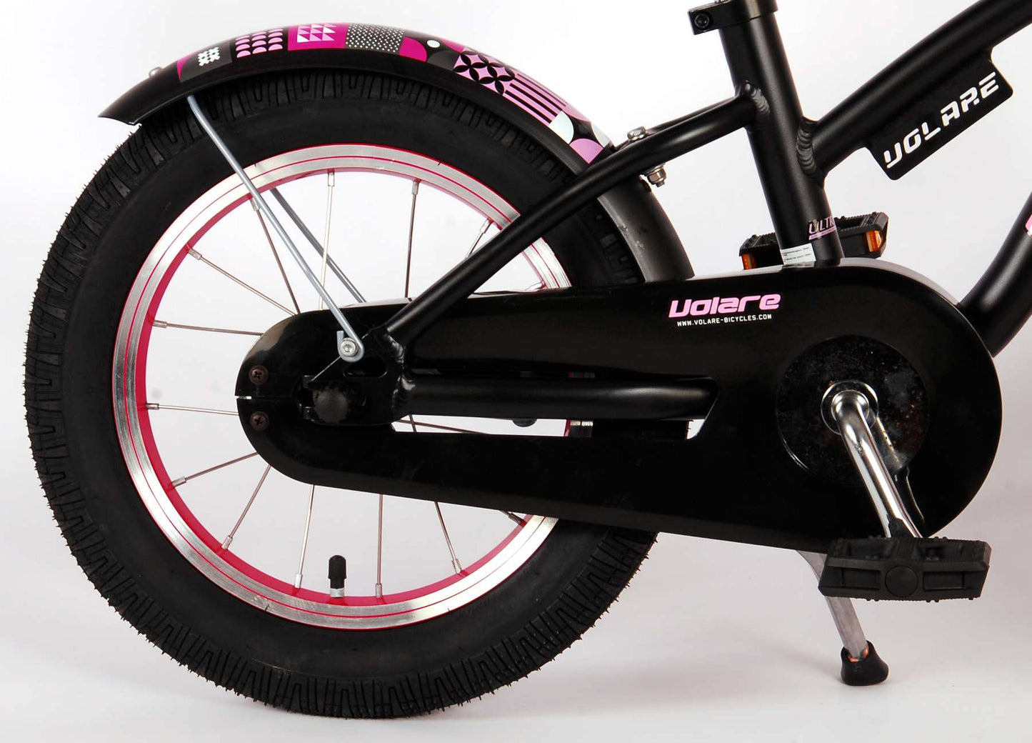 Bicicleta para niños Miracle de Vinare - Niñas - 14 pulgadas - Matt Black - Colección Prime