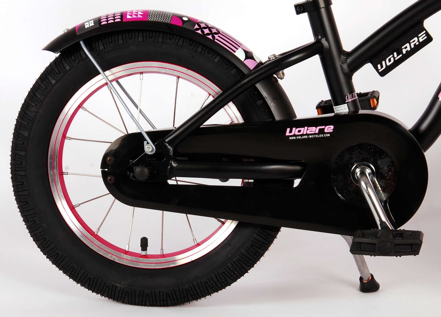 Bicicleta para niños Miracle de Vinare - Niñas - 14 pulgadas - Matt Black - Colección Prime