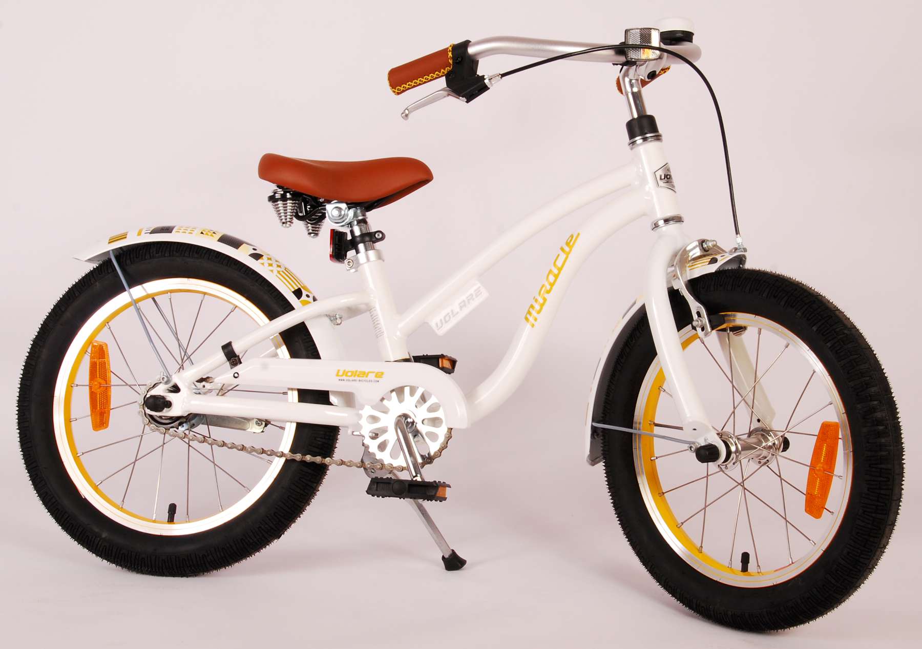 Bicycle per bambini di Miracle Miracle Cruiser - Girls - 16 pollici - White - Prime Collection