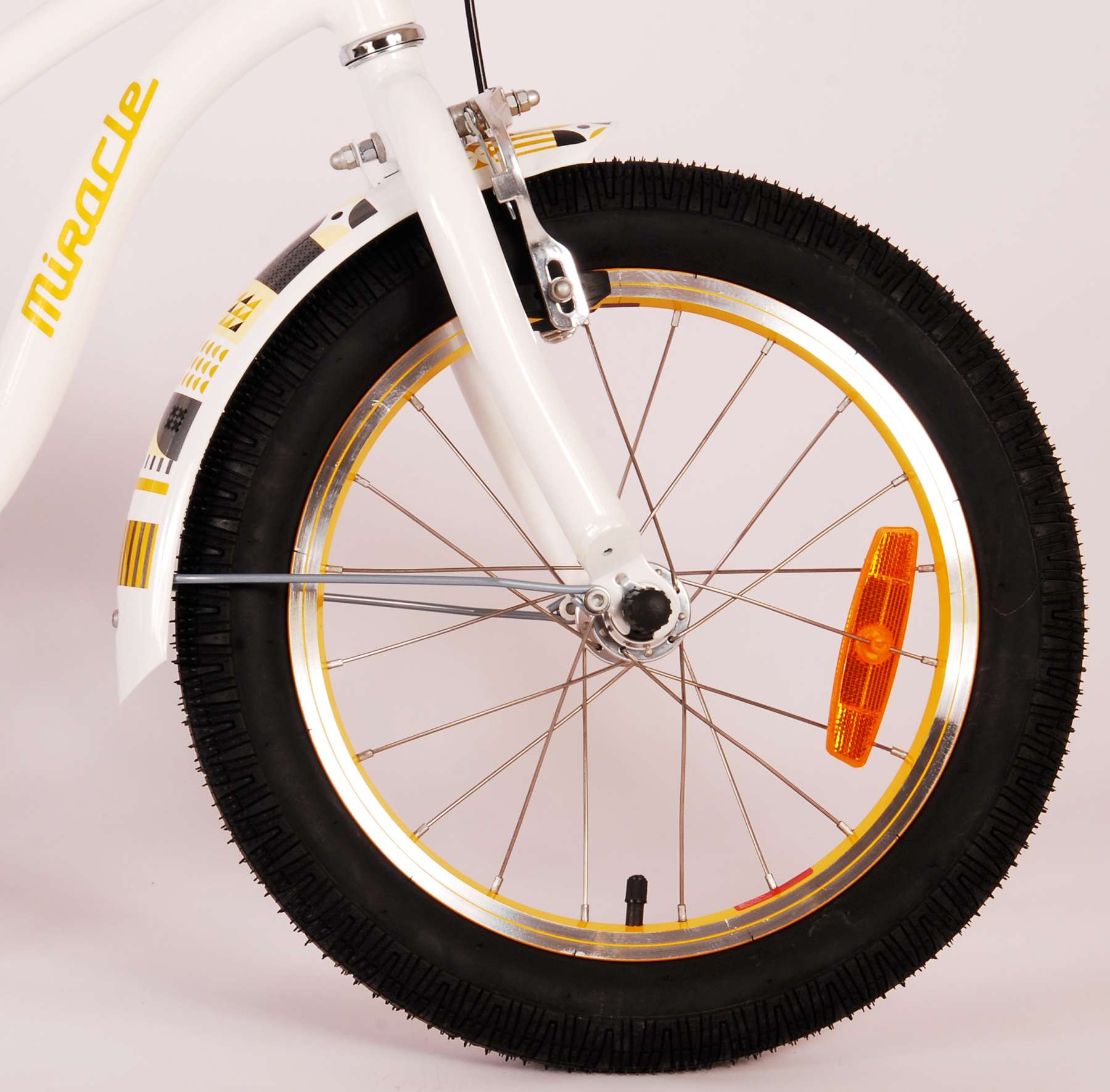 Bicycle per bambini di Miracle Miracle Cruiser - Girls - 16 pollici - White - Prime Collection