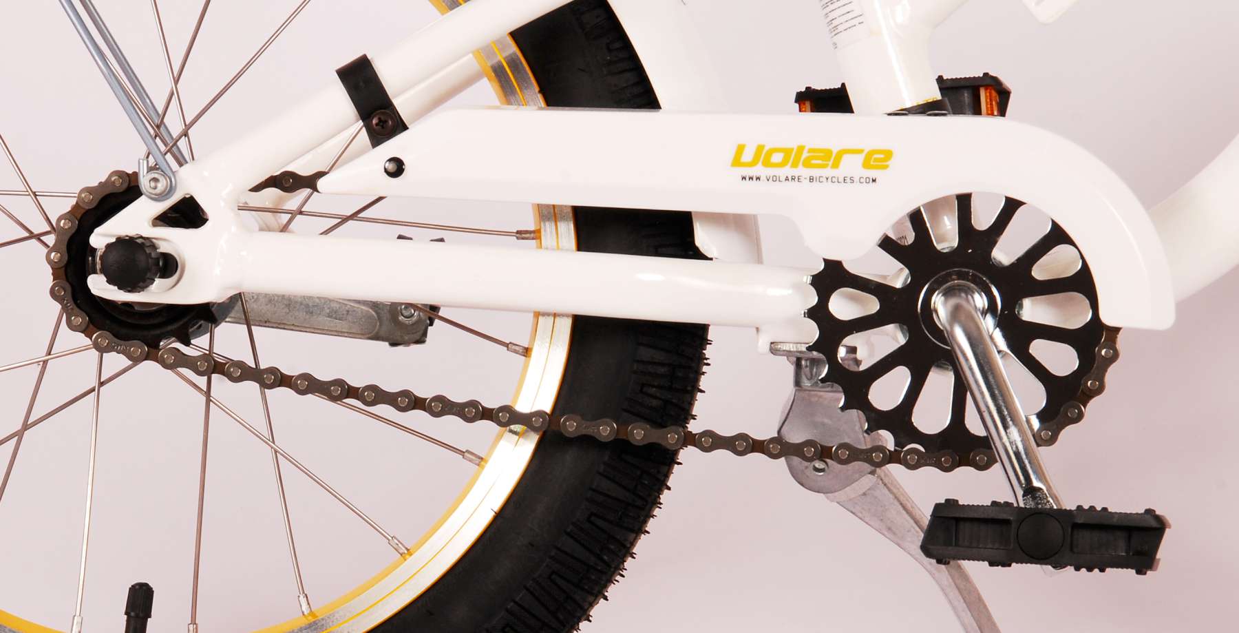 Bicycle per bambini di Miracle Miracle Cruiser - Girls - 16 pollici - White - Prime Collection