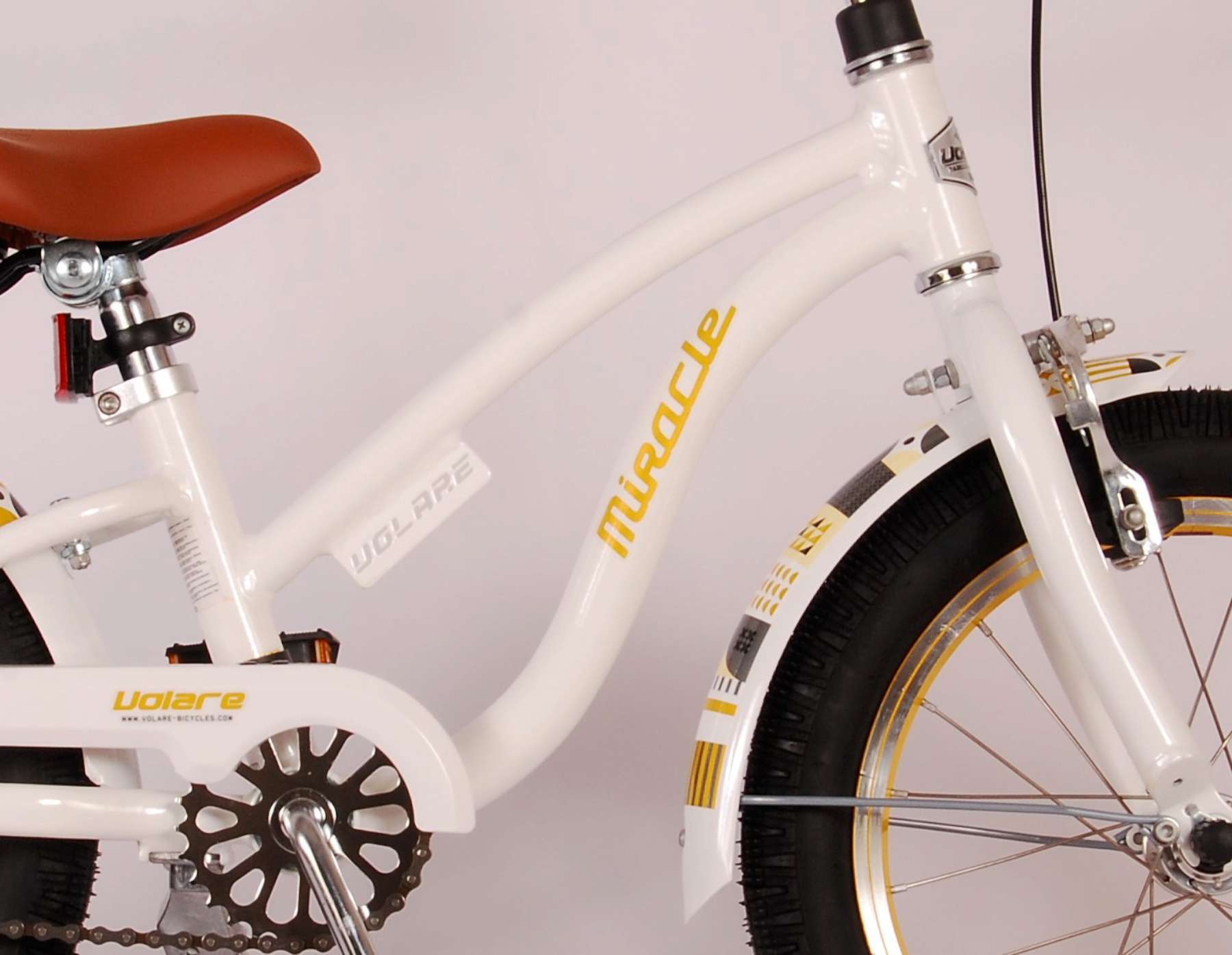 Bicycle per bambini di Miracle Miracle Cruiser - Girls - 16 pollici - White - Prime Collection