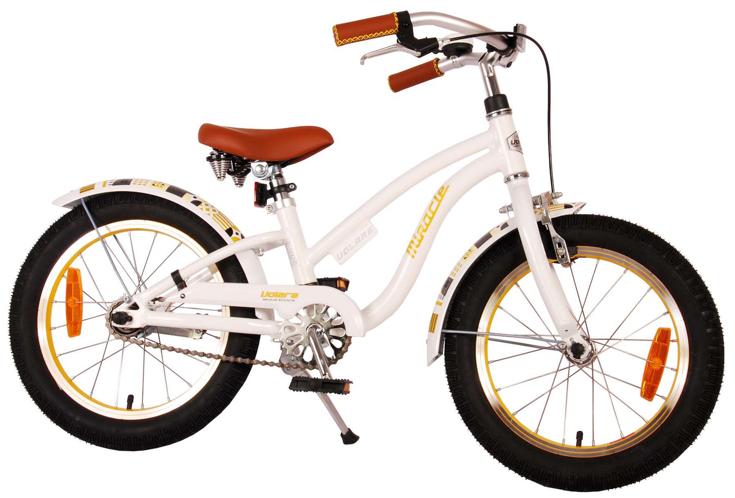 Bicycle per bambini di Miracle Miracle Cruiser - Girls - 16 pollici - White - Prime Collection