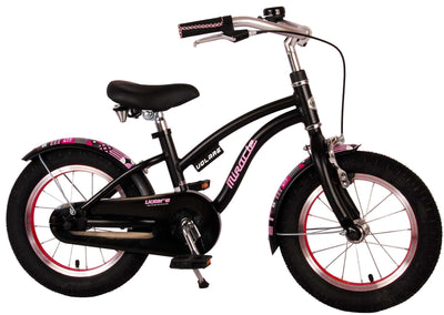 Bicicleta para niños Miracle de Vinare - Niñas - 14 pulgadas - Matt Black - Colección Prime