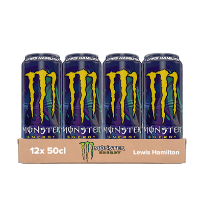 Lattina di zucchero zero Monster Energy Lewis Hamilton (12x 0,5 litri) (copia Amazon)