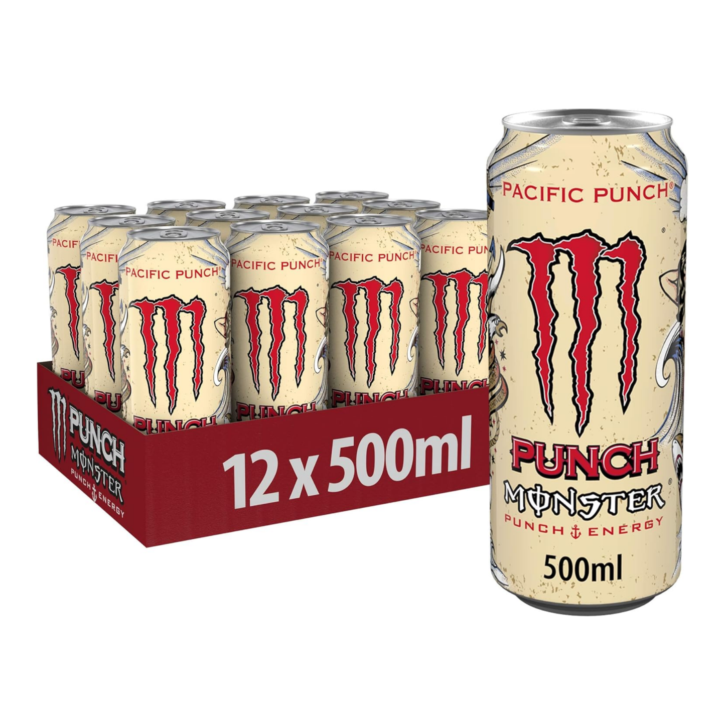 Lata de ponche Monster Energy Pacific (12x 50cl)