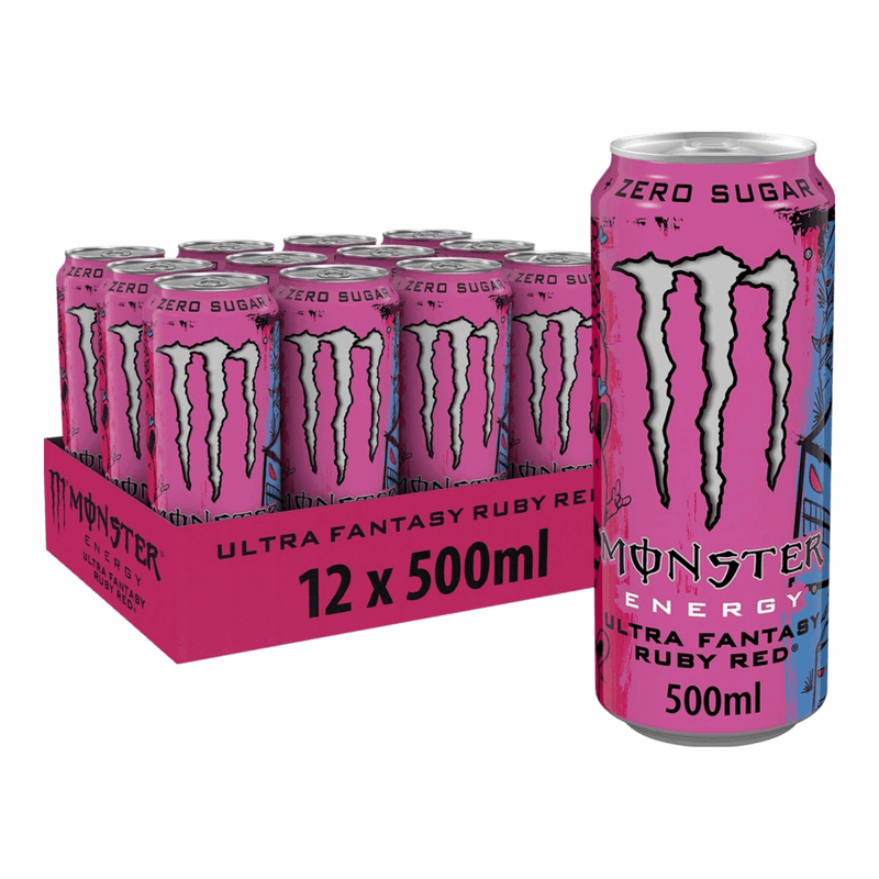 Lattina Monster Energy Ultra Fantasy Rosso Rubino (12x 500ml)
