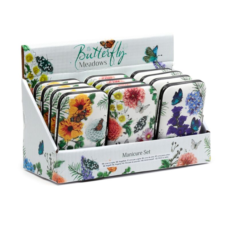 Set di manicure in 5 parti farfalla