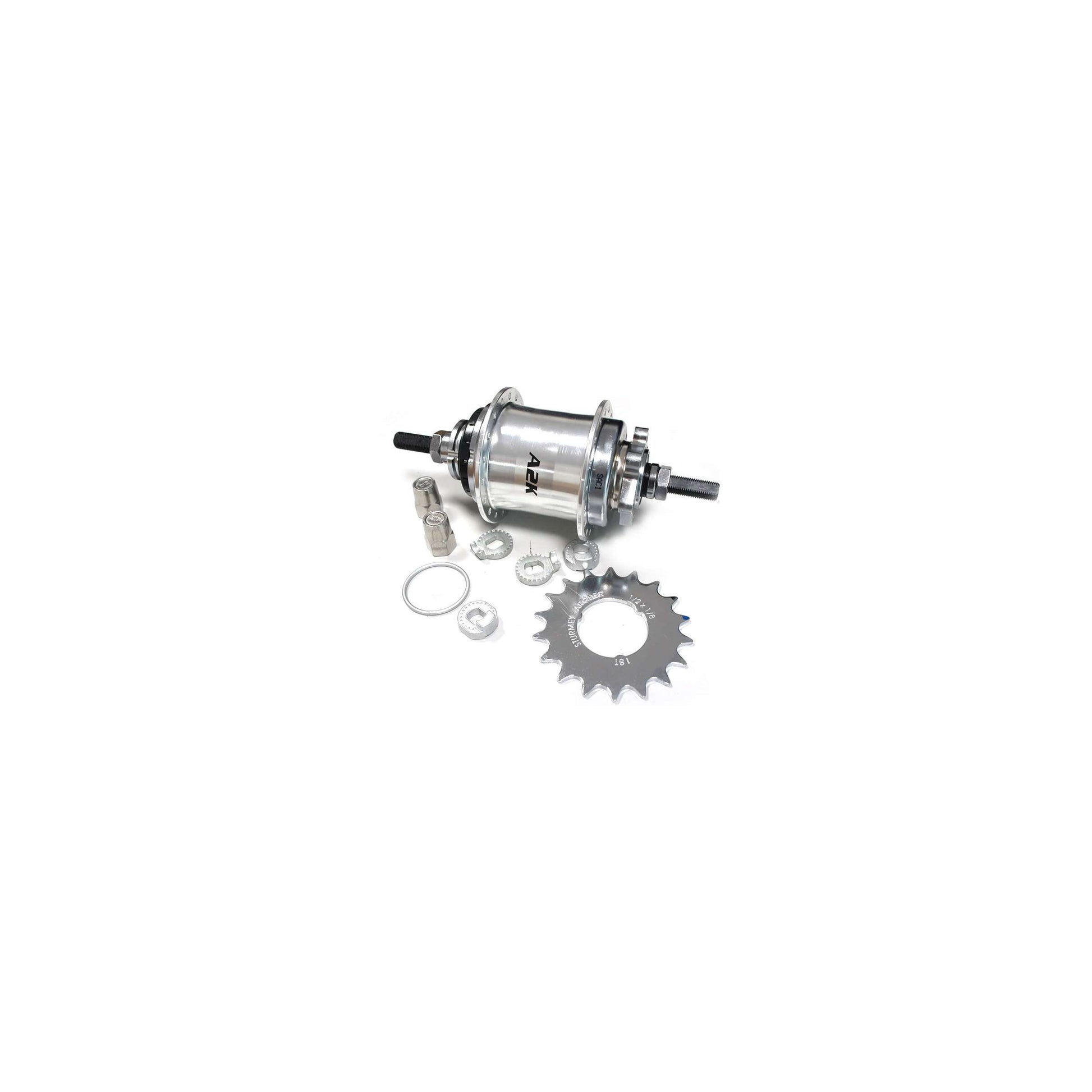 Sturmeyarcher Gear Hub 2 Velocidad Sturmey Archer Automático A2K 36 Tands para el freno de disco Silver