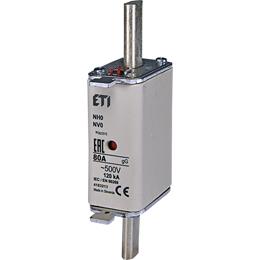 Fusibile lamellare Eti 80a - 500v din nh0 gg | Pezzi da 3 pezzi